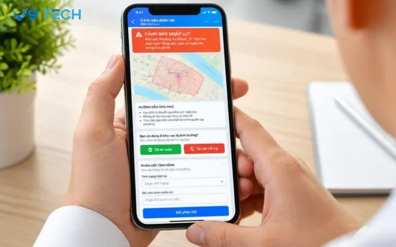 Zalo Mini App cảnh báo thiên tai cho người dân: Giải pháp cảnh báo sớm và hỗ trợ ứng phó 2 zalo mini app cảnh báo thiên tai cho người dân