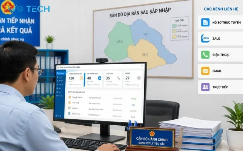zalo mini app cho xã sau sáp nhập
