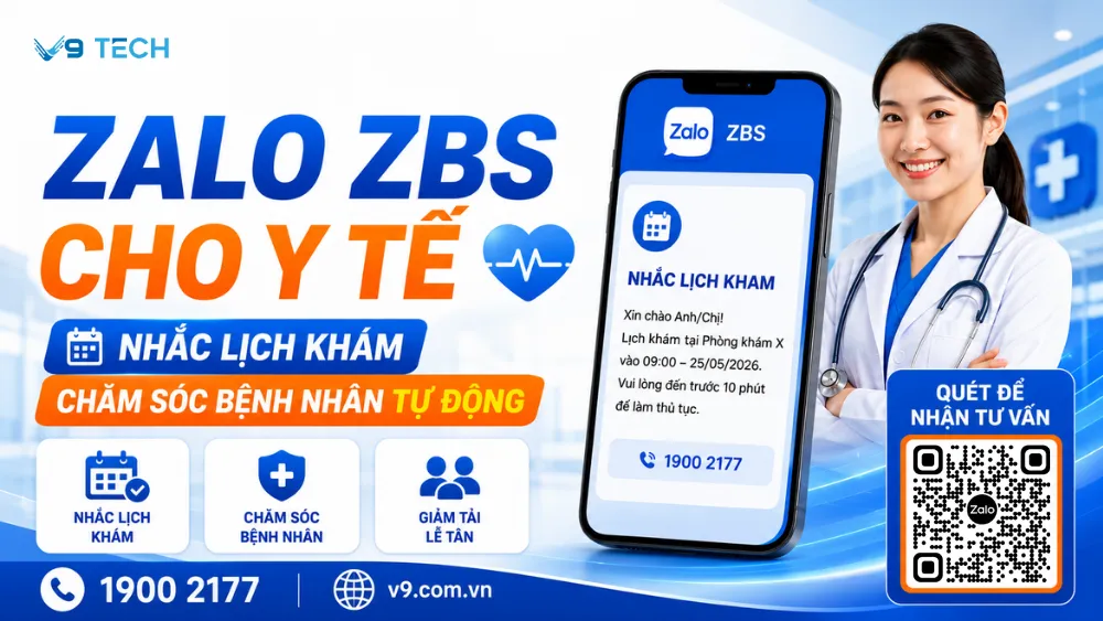Zalo ZBS cho y tế nhắc lịch khám và chăm sóc bệnh nhân 2026 1 zalo zbs cho y tế