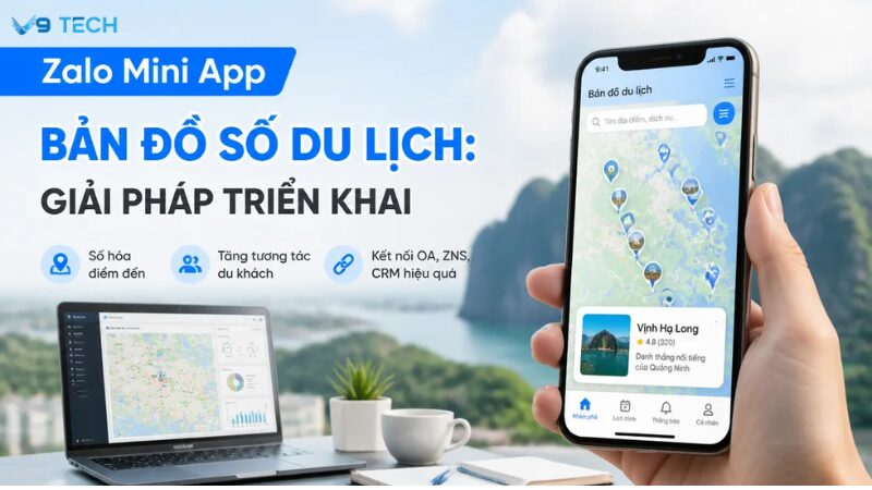 zalo mini app bản đồ số du lịch