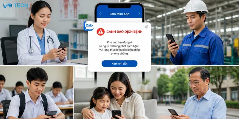 zalo mini app cảnh báo dịch bệnh