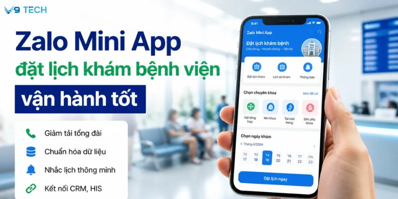 zalo mini app đặt lịch khám bệnh viện