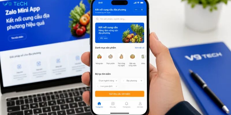 zalo mini app kết nối cung cầu địa phương