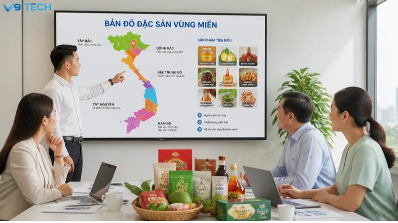 zalo mini app sàn đặc sản vùng miền