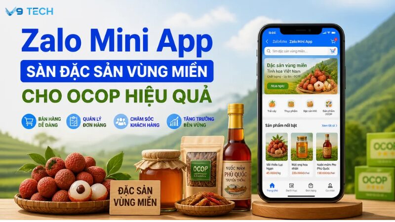 zalo mini app sàn đặc sản vùng miền