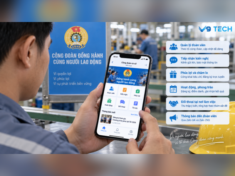 Zalo Mini App cho Công đoàn cơ sở 4 zalo mini app cho Công đoàn cơ sở