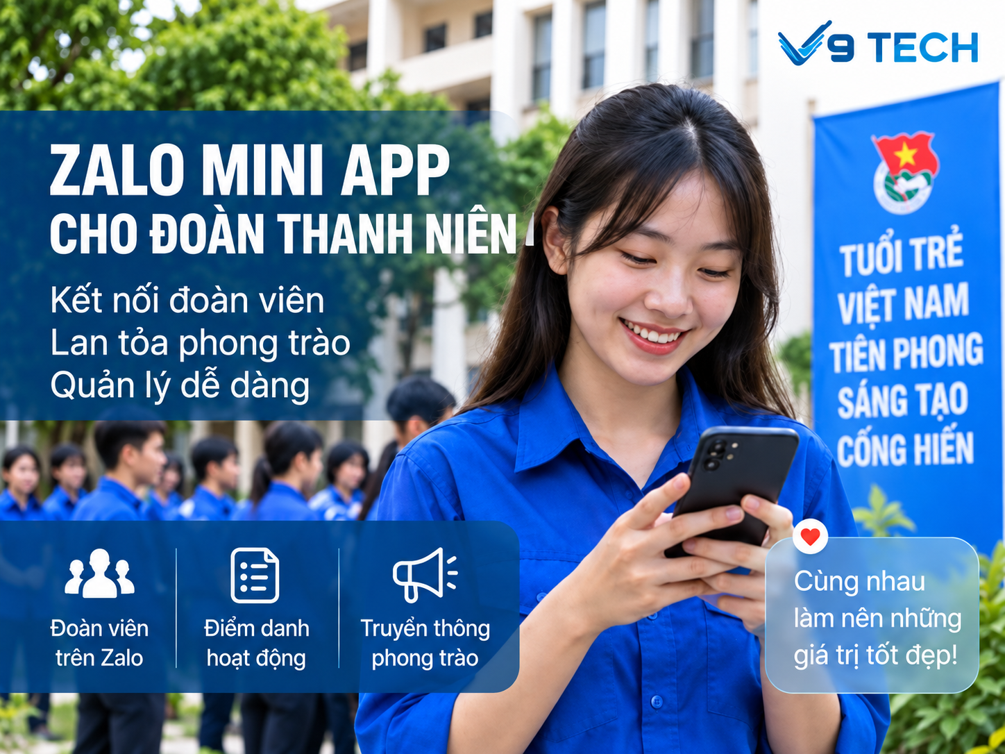 Zalo Mini App Cho Đoàn Thanh Niên: Từ Sổ Giấy Sang Điểm Danh Số 1 Zalo Mini App Cho Đoàn Thanh Niên