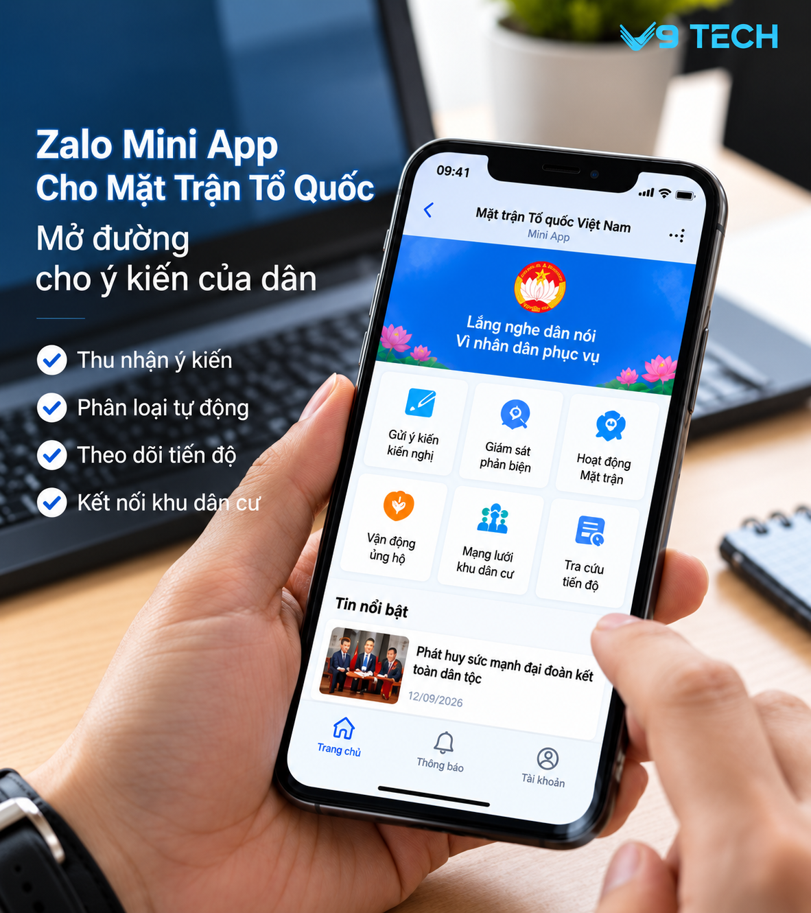 Zalo Mini App Cho Mặt Trận Tổ Quốc: Mở Đường Cho Ý Kiến Của Dân