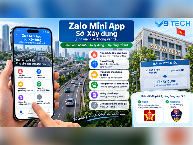 zalo mini app cho so giao thong van tai 2