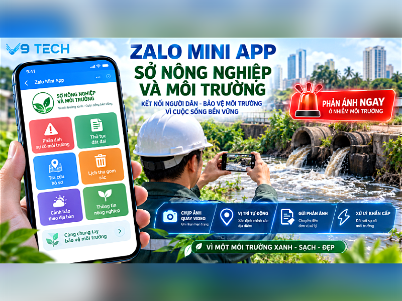 zalo mini app cho so tai nguyen va moi truong 1