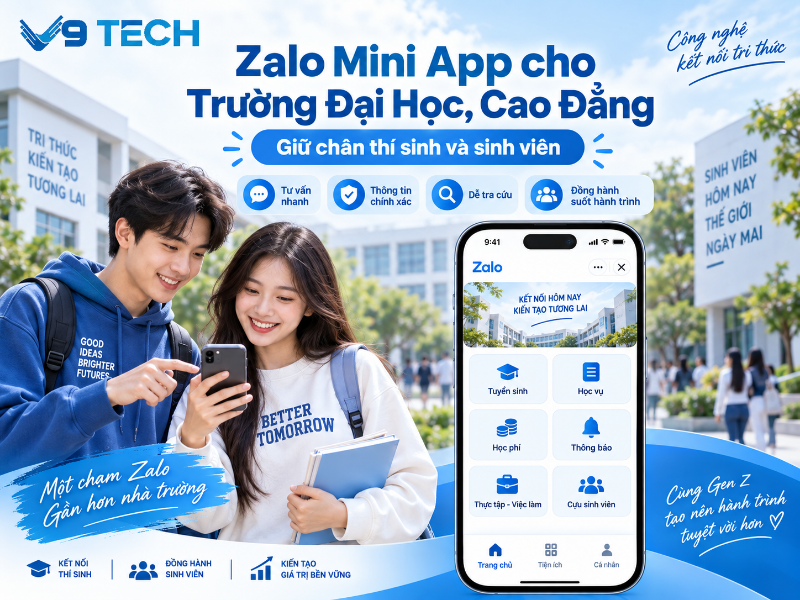 zalo mini app cho trường đại học cao đẳng