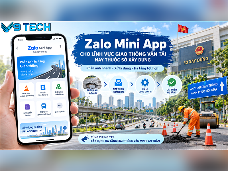 zalo mini app cho Sở Giao thông Vận tải